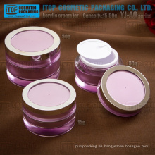 La serie de YJ-AQ 1er grado importados material acrílico 15g, 30g, 50g redondo Tarro poner crema de acrílico